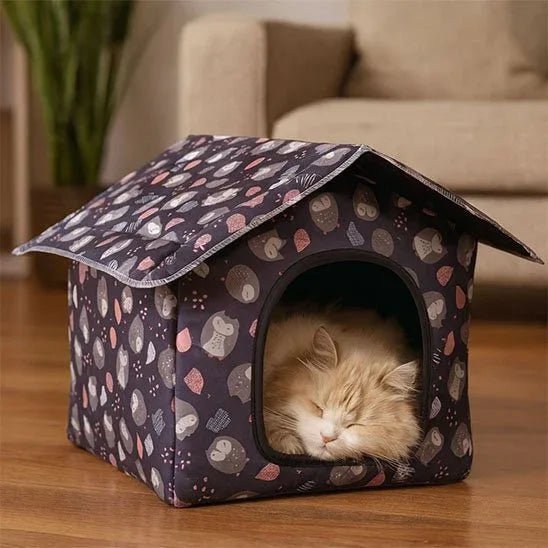 Niche pour chat extérieur étanche | Confort et protection en toute saison - Mondechat