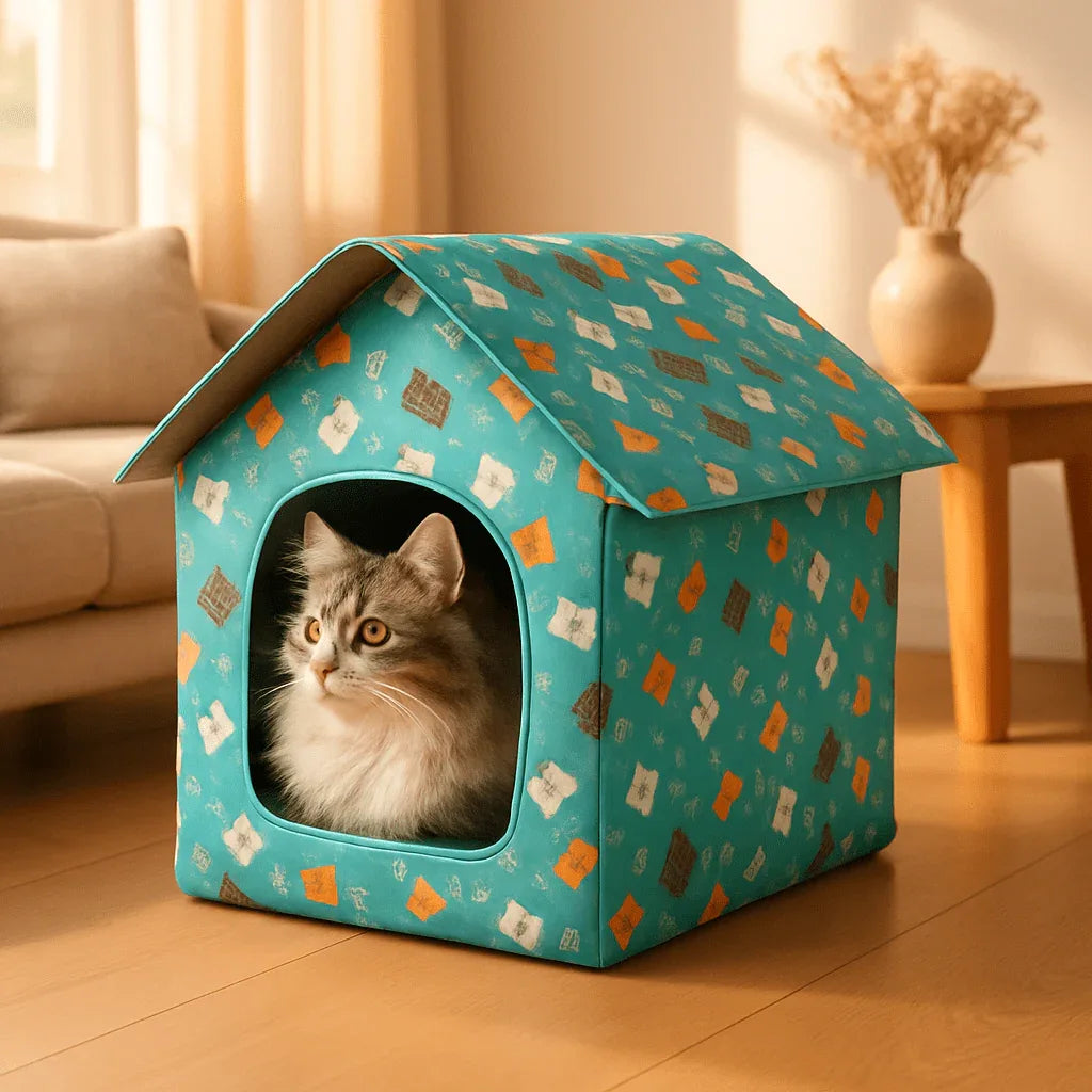 Niche pour chat extérieur étanche | Confort et protection en toute saison - Mondechat