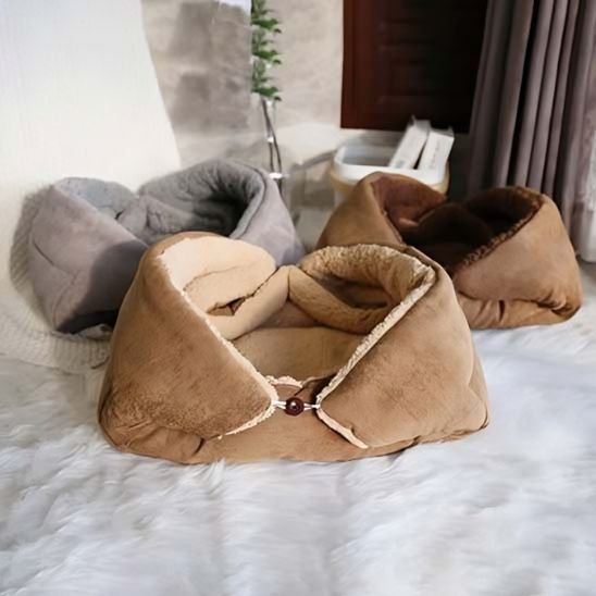 Panier Chat | 2-en-1 Lit & Grotte Sherp - Mondechat