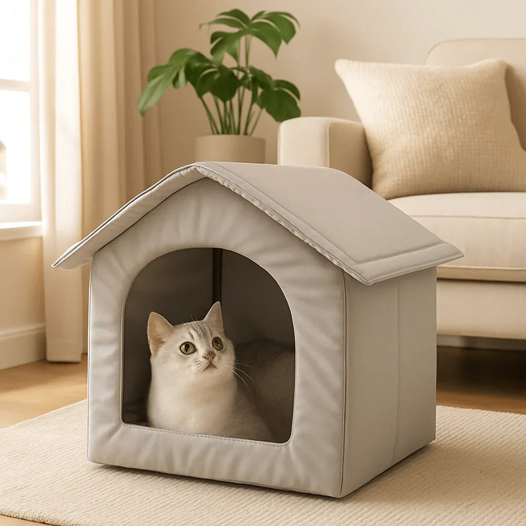 Panier Chat Douillet | Nid Cosy Confortable et Chaud - Mondechat