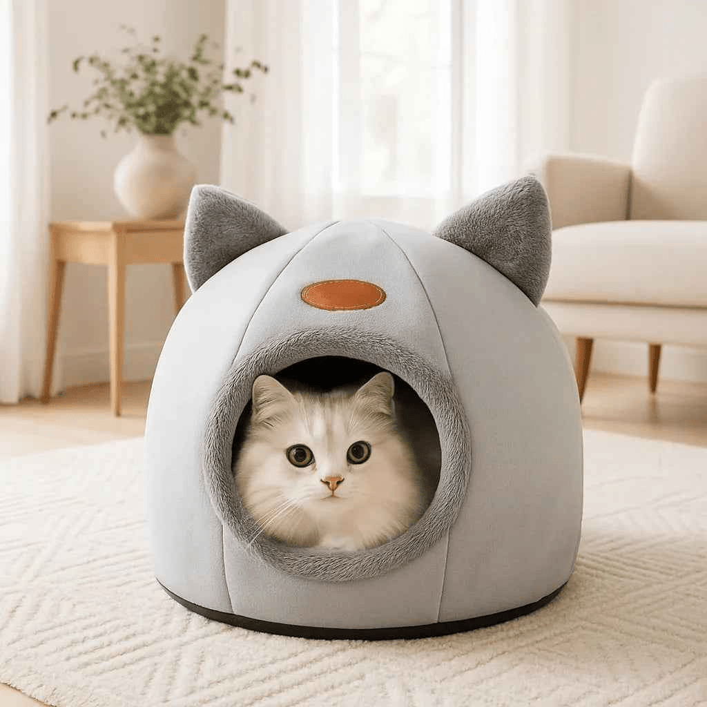 Panier confortable pour chat Cosy Haven : Le refuge douillet idéal pour votre félin - Mondechat