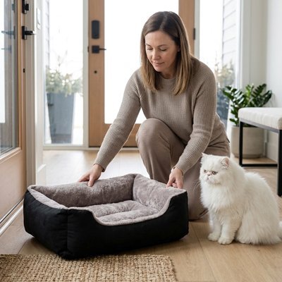 Panier pour Chat | Confort Douillet & Design Moderne - Mondechat