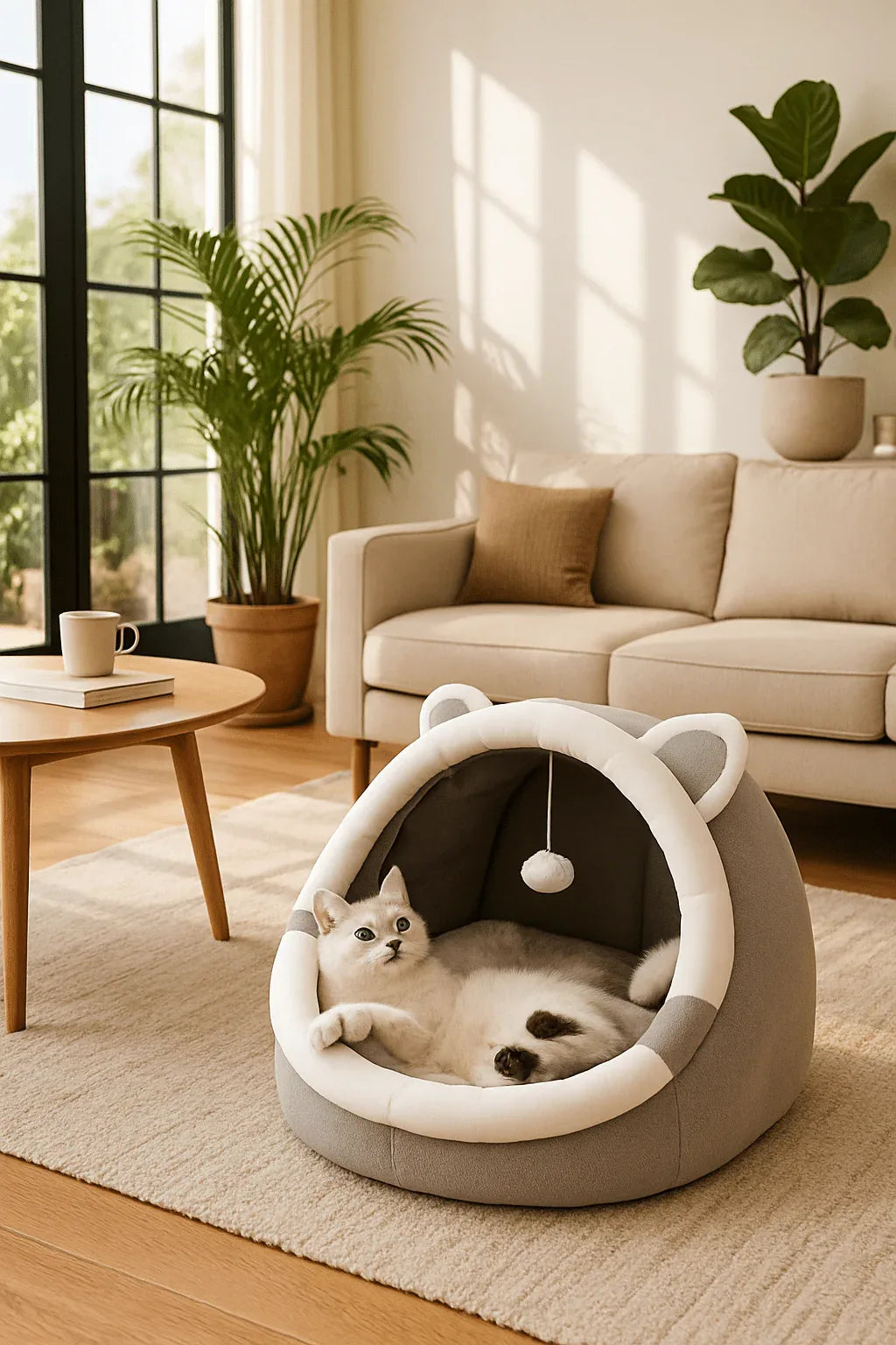 Panier pour chat confort ultra doux : l'indispensable pour votre félin. - Mondechat