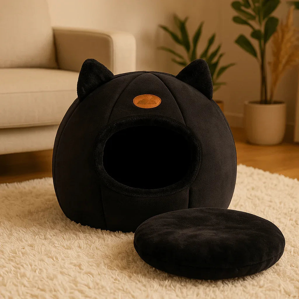 Panier pour chat confortable Cosy Haven : Le refuge douillet pour votre félin - Mondechat