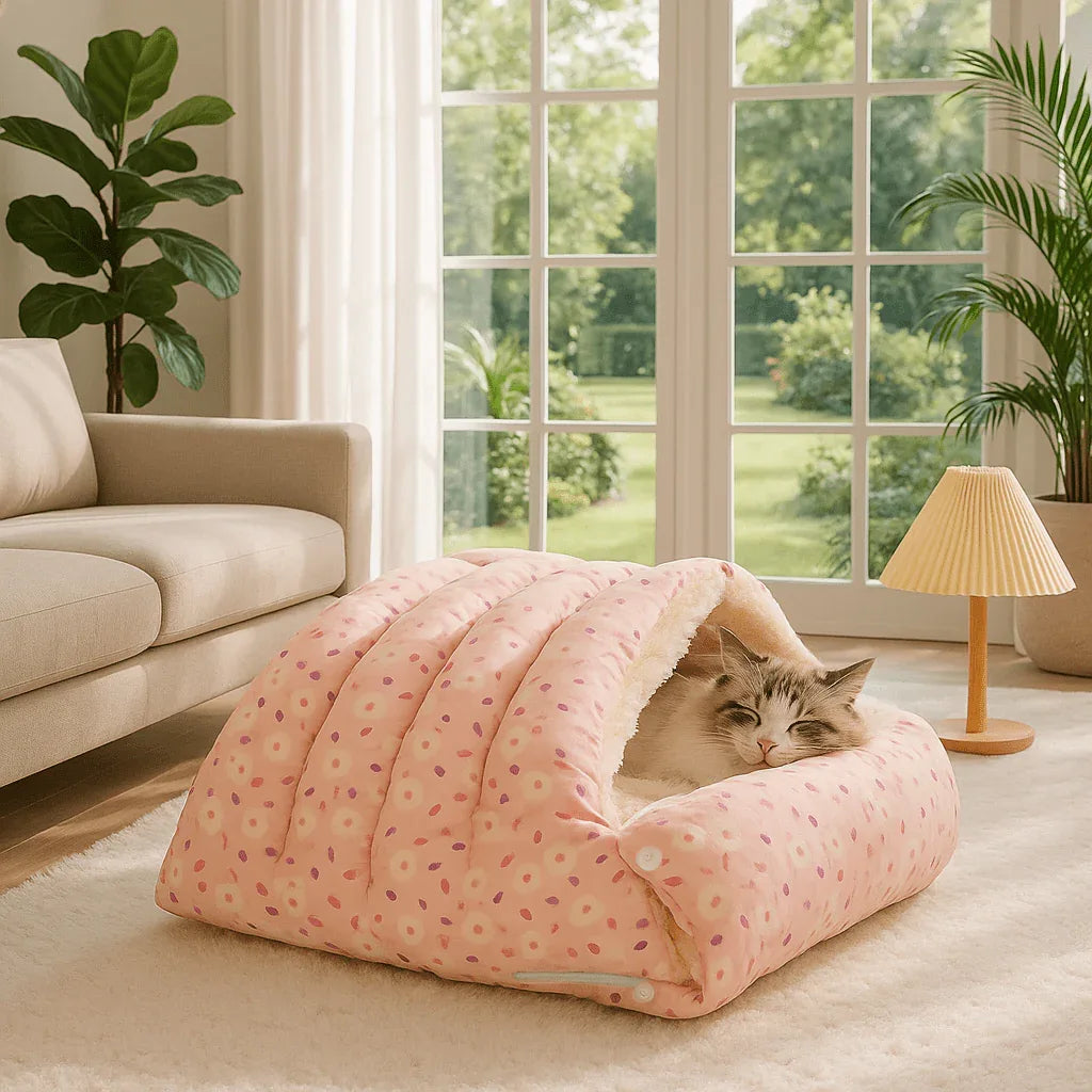 Panier pour chat élégant et confortable en design moderne - Mondechat