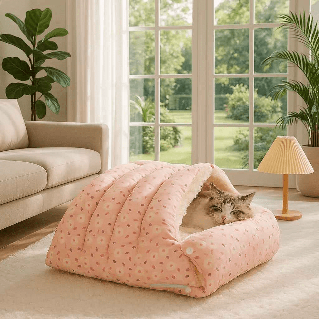 Panier pour chat élégant et confortable en design moderne - Mondechat