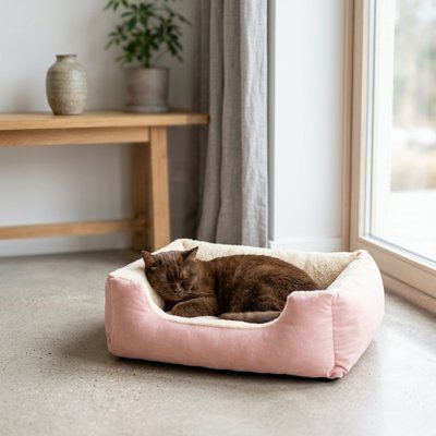 Panier pour chat | Ultra-Confortable Rose - Mondechat