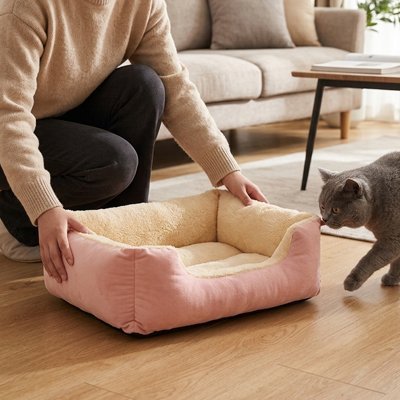 Panier pour chat | Ultra-Confortable Rose - Mondechat
