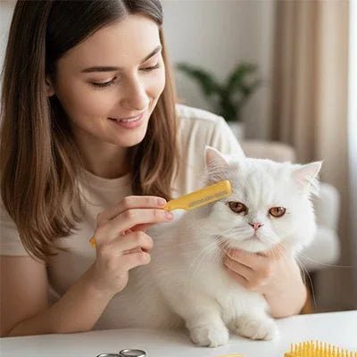 Peigne Chat Anti - Poils Morts | Élimine 95% Poils - Doux - Mondechat