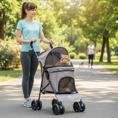 Poussette pour chat | Transport Confort - Mondechat