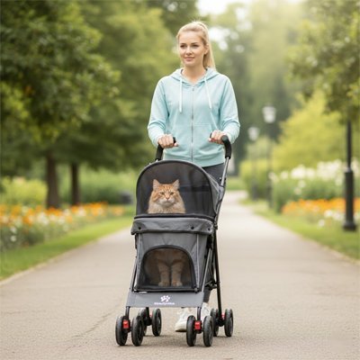 Poussette pour chat | Transport Confort - Mondechat