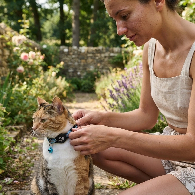 Collier pour Chat Compatible Apple Find My & Google Find Hub