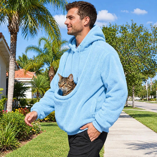Pull avec poche pour chat
