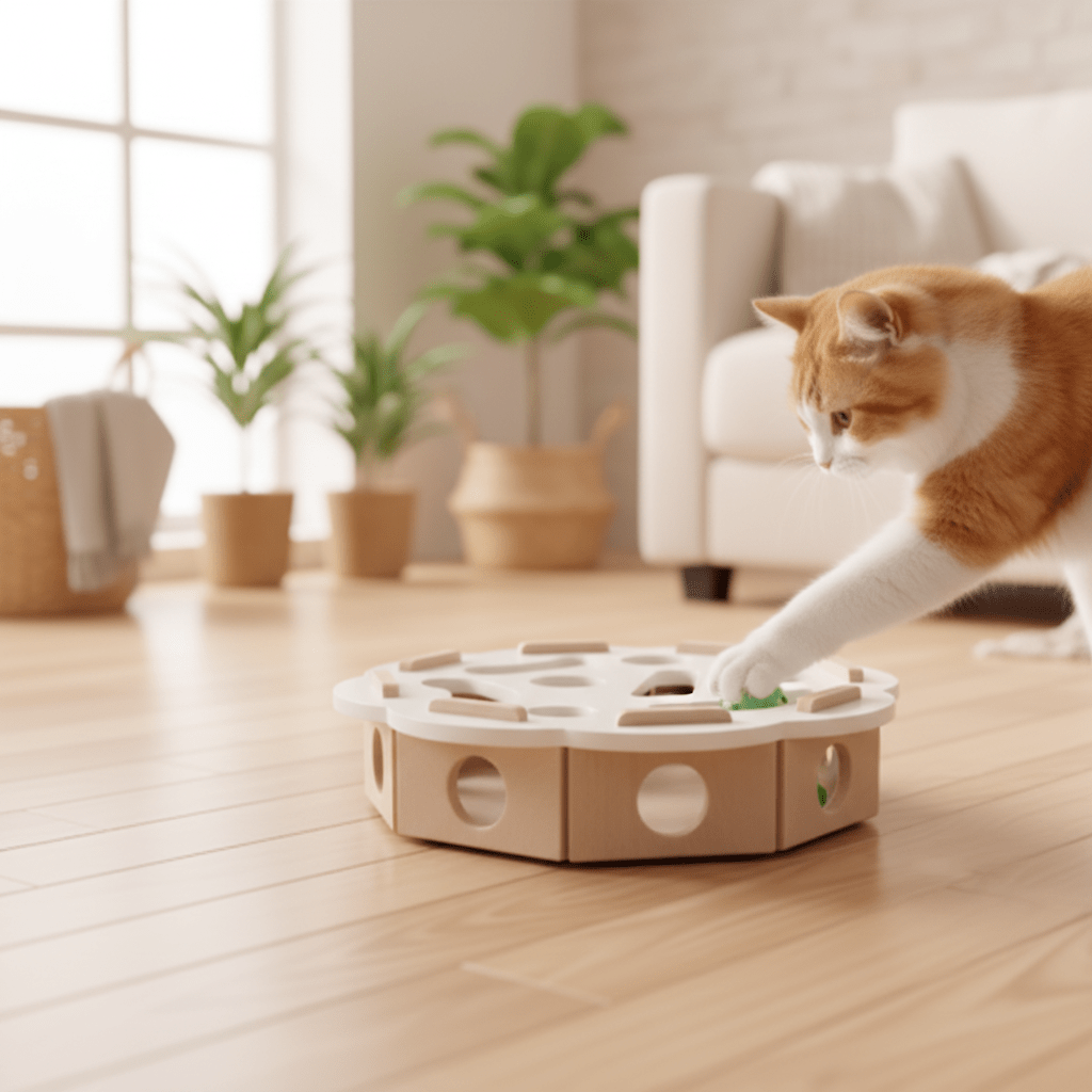Puzzle Interactif en Feutre pour Chat | FeliFun - Mondechat - Mondechat