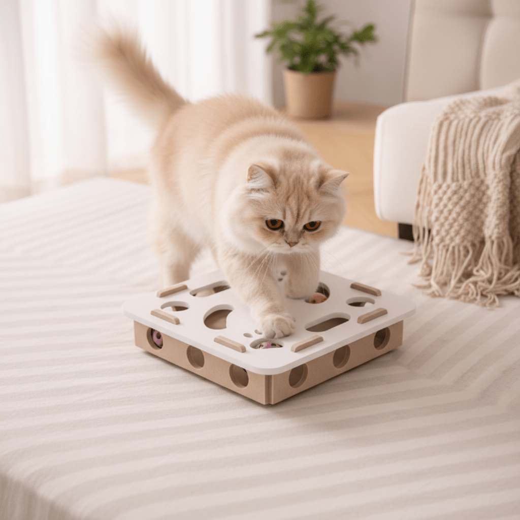 Puzzle Interactif en Feutre pour Chat | FeliFun - Mondechat - Mondechat