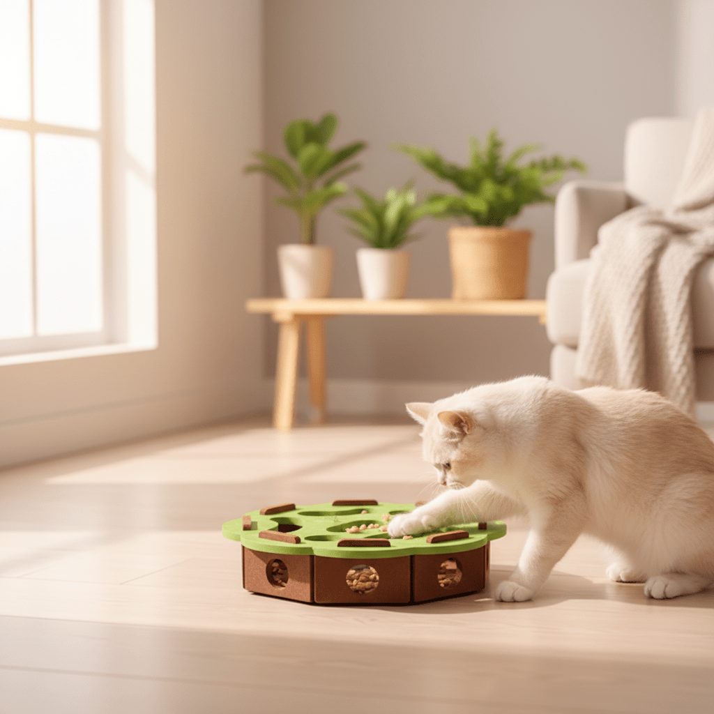 Puzzle Interactif en Feutre pour Chat | FeliFun - Mondechat - Mondechat