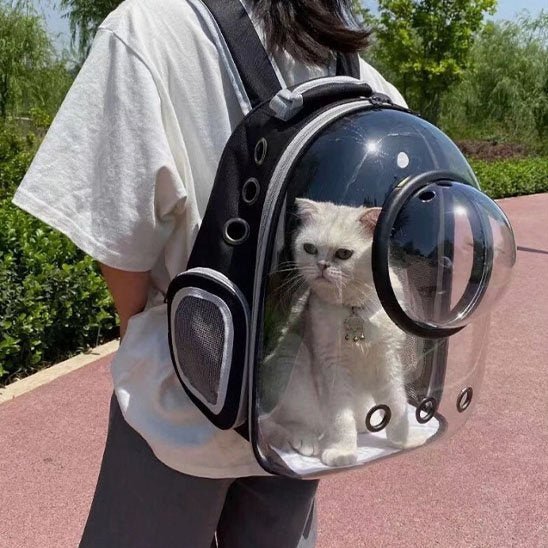 Sac de transport Chat | Confort et Sécurité Noir et Gris - Mondechat