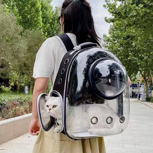 Sac de transport Chat | Confort et Sécurité Noir et Gris - Mondechat