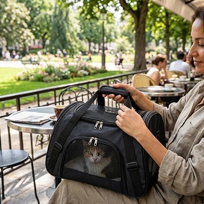 Sac de transport Chat | Confortable et Sécurisé - Mondechat