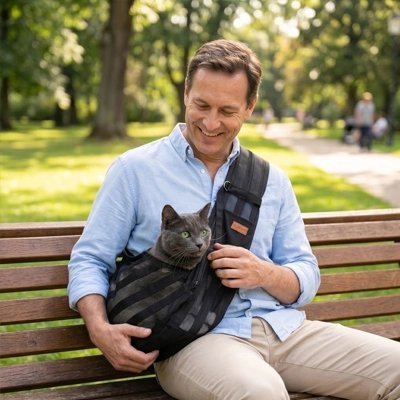 Sac de transport Chat | Confortable et Sécurisé Noir - Mondechat