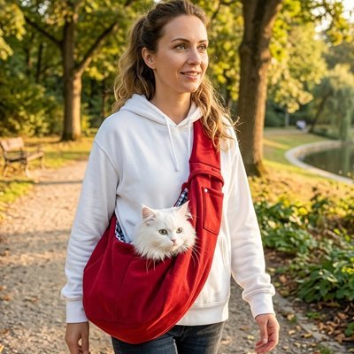 Sac de transport Chat | Écharpe Bandoulière - Mondechat - Mondechat