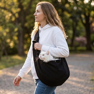 Sac de transport Chat | Écharpe Bandoulière - Mondechat - Mondechat