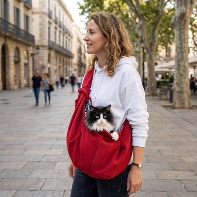 Sac de transport Chat | Écharpe Bandoulière - Mondechat - Mondechat