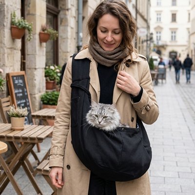 Sac de transport Chat | Écharpe Bandoulière - Mondechat - Mondechat
