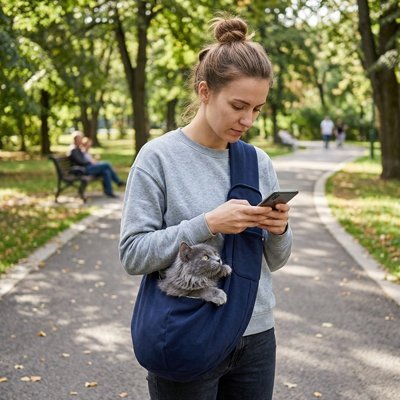 Sac de transport Chat | Grand Format Bandoulière 7kg - Mondechat