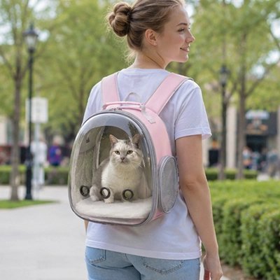 Sac de transport pour Chat | Confort et Sécurité Rose - Mondechat