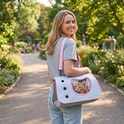 Sac de Transport pour Chat | Hublot Panoramique & Anti-Stress - Mondechat