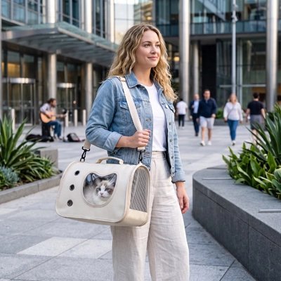 Sac de Transport pour Chat | Hublot Panoramique & Anti-Stress - Mondechat