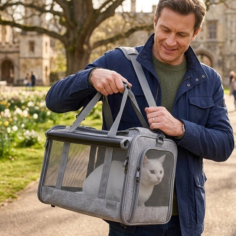 Sac Transport Chat | Mesh Respirant Pliable 3 Coloris - Mondechat