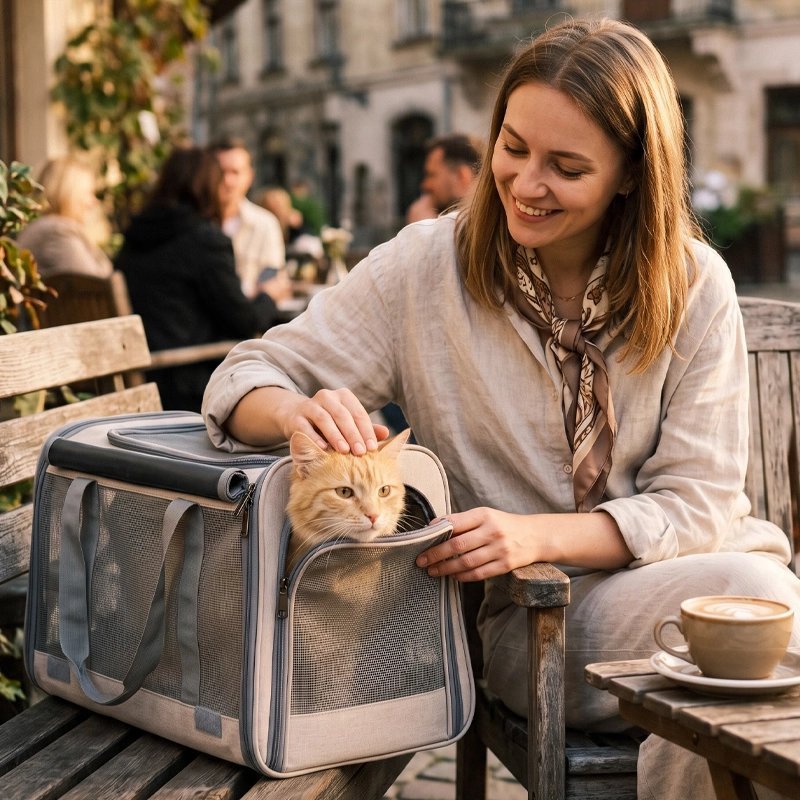 Sac Transport Chat | Mesh Respirant Pliable 3 Coloris - Mondechat