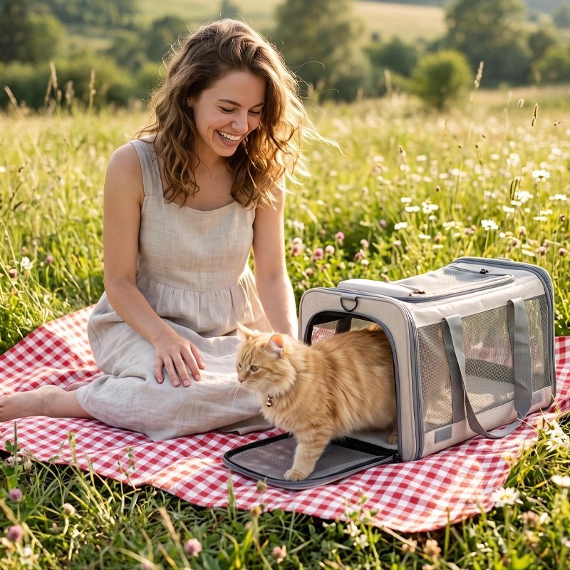 Sac Transport Chat | Mesh Respirant Pliable 3 Coloris - Mondechat