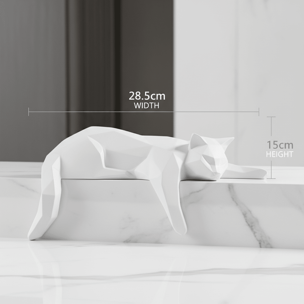 Statue Chat Géométrique | NekoArt - Mondechat - Mondechat
