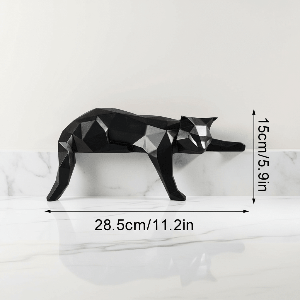 Statue Chat Géométrique | NekoArt - Mondechat - Mondechat
