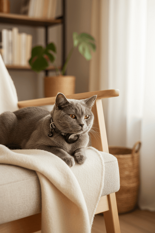 Support Collier AirTag pour Chat | Réfléchissant - Mondechat - Mondechat