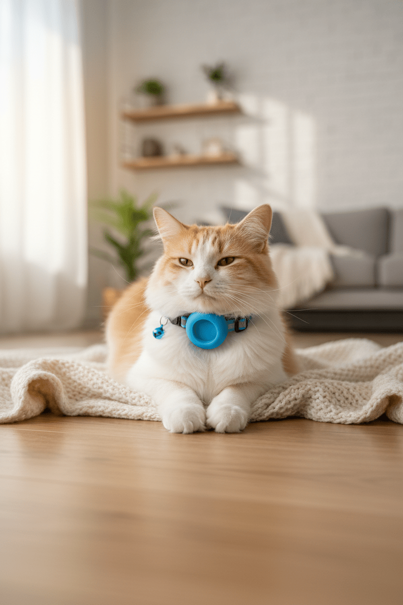 Support Collier AirTag pour Chat | Réfléchissant - Mondechat - Mondechat
