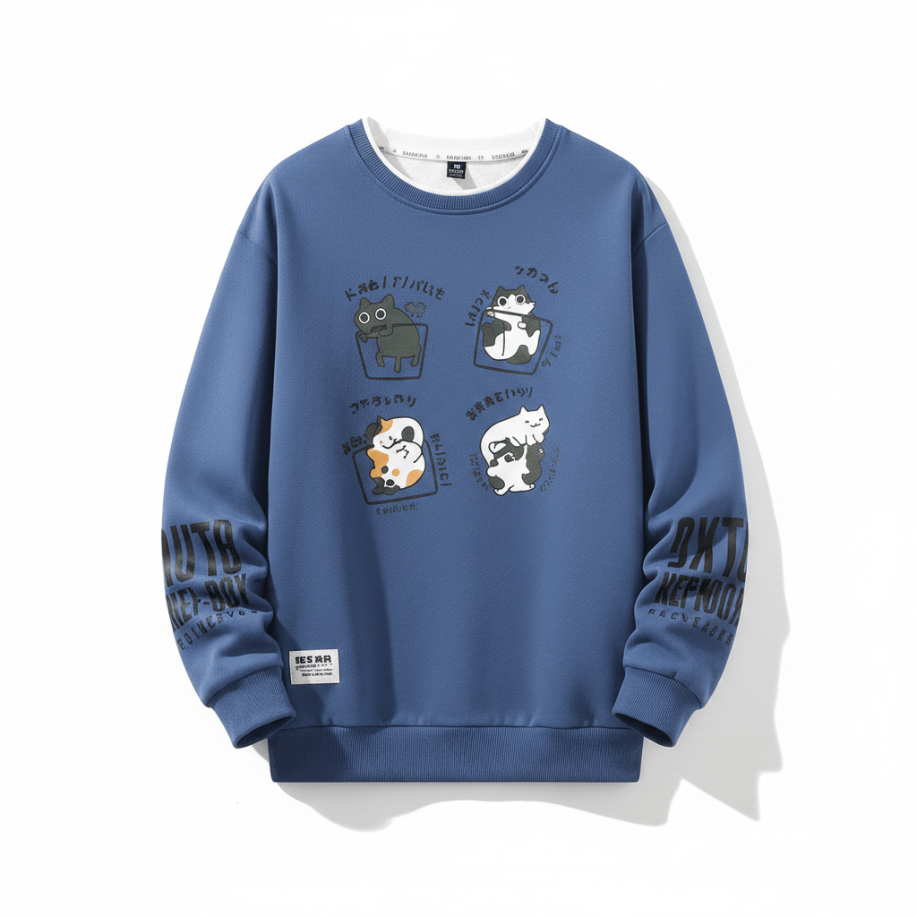 Sweat-shirt Chats Café Japonais | NekoCafé - Mondechat - Mondechat