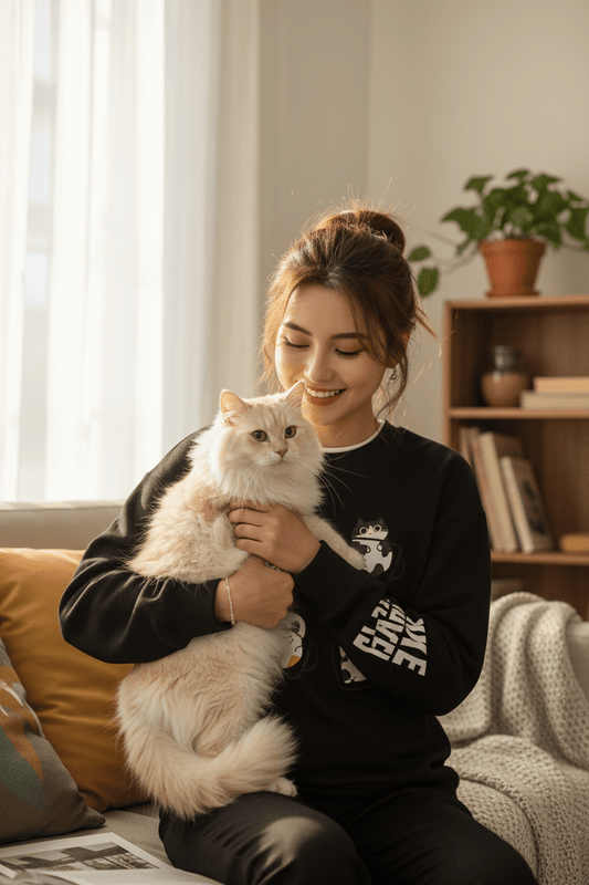 Sweat-shirt Chats Café Japonais | NekoCafé - Mondechat - Mondechat