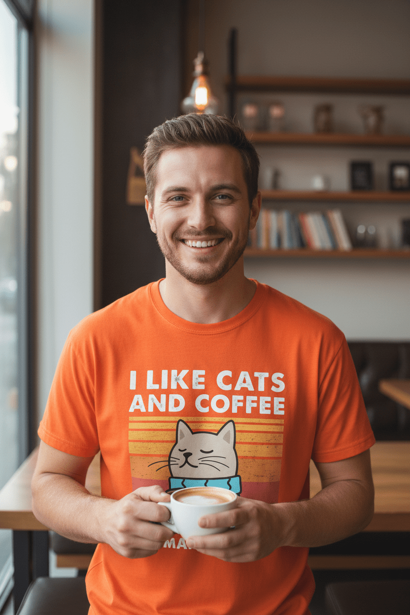 T-Shirt Chat & Café | NekoBrewTee - Mondechat - Mondechat