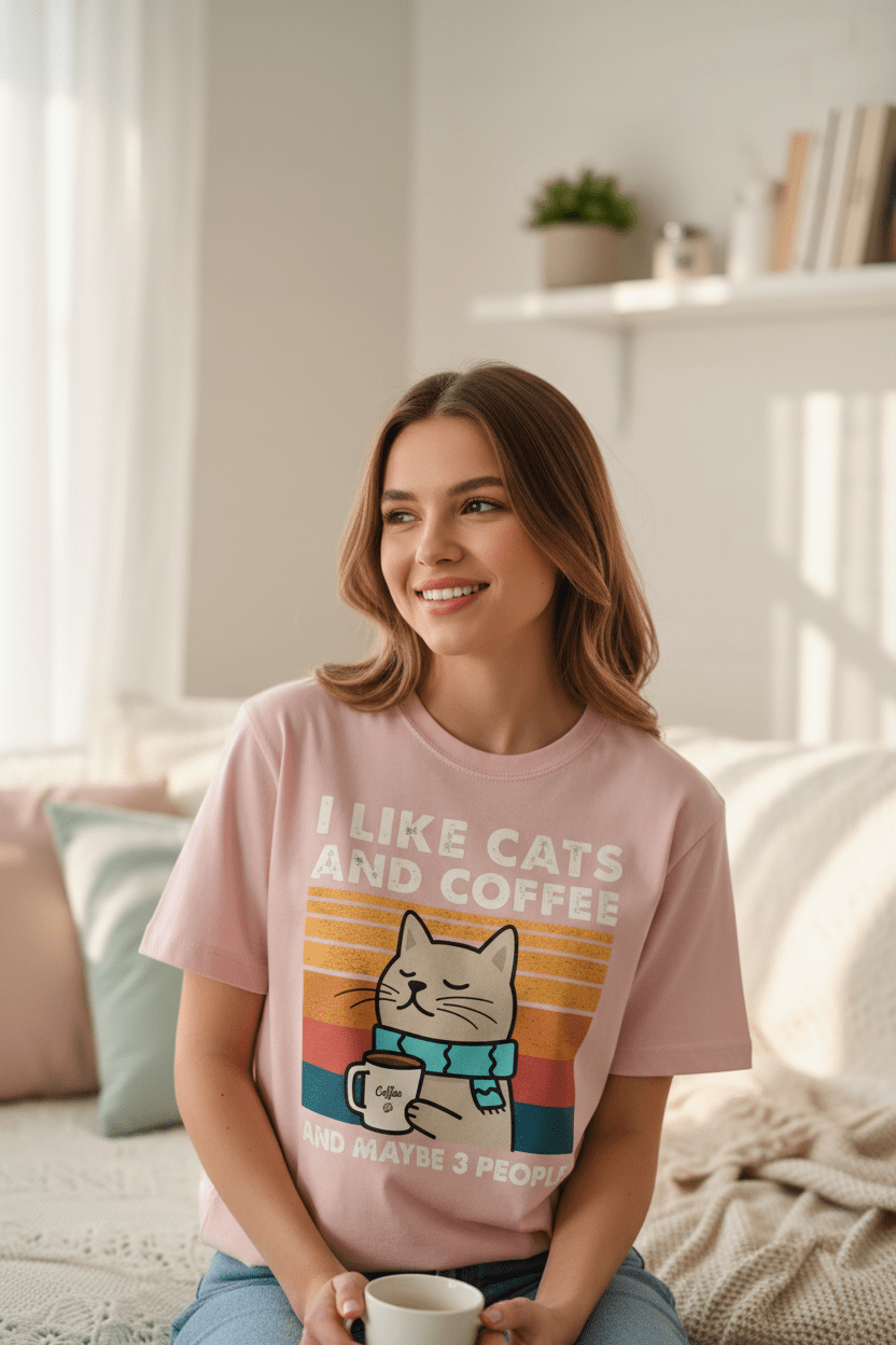 T-Shirt Chat & Café | NekoBrewTee - Mondechat - Mondechat