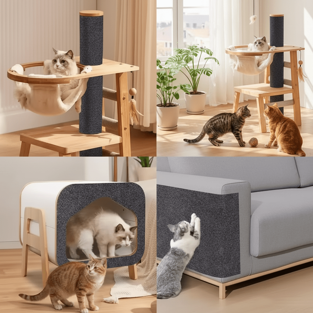 Tapis Griffoir Auto-Adhésif | ScratchGuard - Mondechat - Mondechat