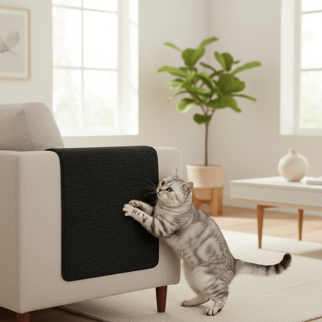 Tapis Griffoir Auto-Adhésif | ScratchGuard - Mondechat - Mondechat