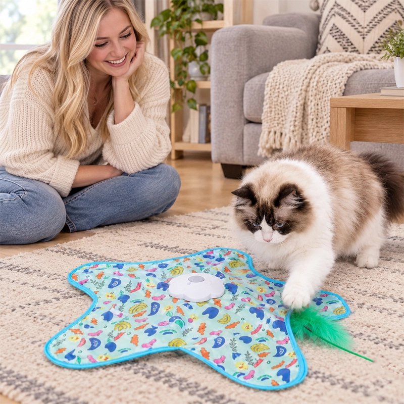 Tapis interactif chat