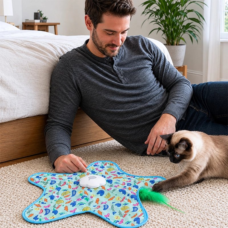 Tapis interactif chat