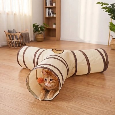Tunnel pour Chat | Labyrinthe Modulable & Stimulant - Mondechat
