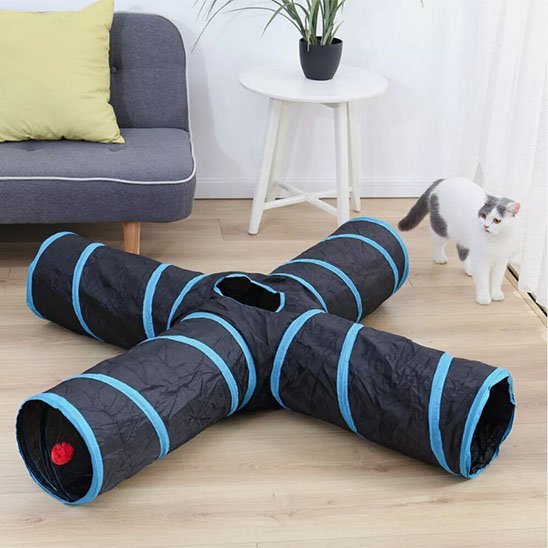 Tunnel pour chat | Pliable et Douillet - Mondechat