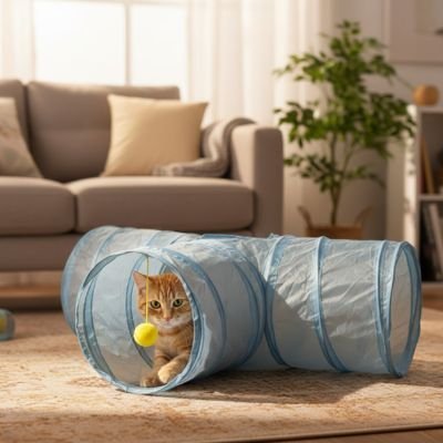 Tunnel pour chat | Pliable Résistant - Mondechat